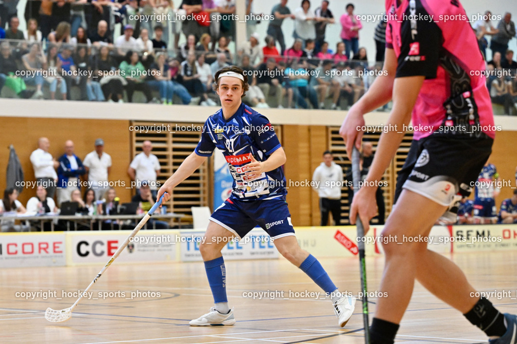 VSV Unihockey vs. Wiener Floorball Verein | #27 Lukas Floriantschitz VSV Unihockey, VSV Unihockey vs. Wiener Floorball Verein, VSV Unihockey vs. Wiener Floorball Verein am 18.05.2025 in Villach (Ballspielhalle St. Martin), Austria, (Photo by Bernd Stefan)