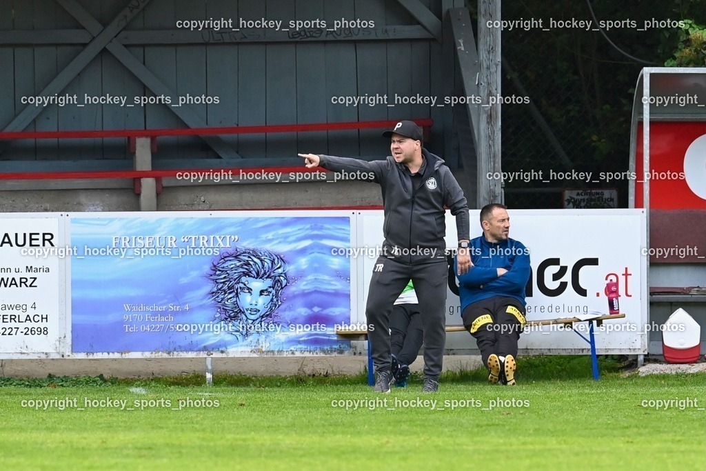 ATUS Ferlach vs. SC Landskron 14.10.202 | Headcoach SC Landskron Hannes Lassnig, Tormann Trainer Fahrudin Ducanovic