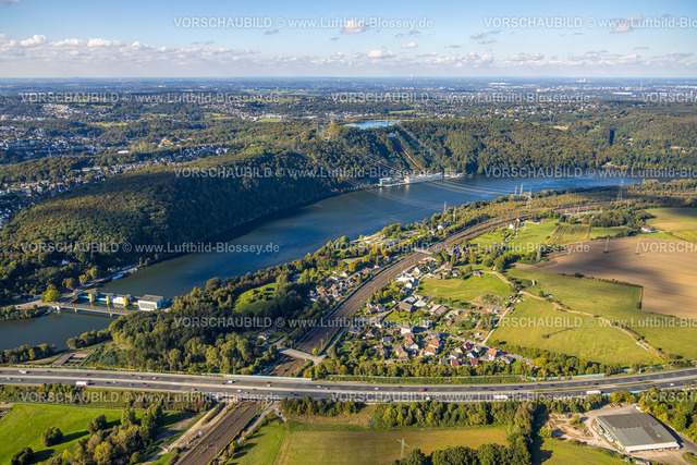Hagen241005485 | Luftbild, Hengsteysee mit RWE Koepchenwerk am Ardeygebirge, Strandhaus Salitos Beach Hengsteysee mit Freibad Südufer, Autobahn A1, Boele, Hagen, Ruhrgebiet, Nordrhein-Westfalen, Deutschland