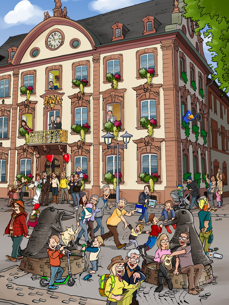 Offenburg-Wimmelbild-Rathaus-Titel-schanz-partner | Schanz & Partner - Realisiert mit Pictrs.com