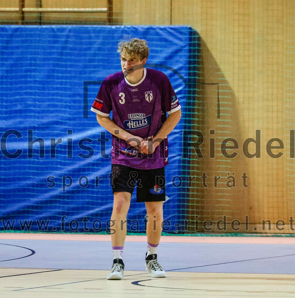 2023-11-11_009_SpVgg_Altenerding_gegen_HC_Donau-Paar | Erding, Deutschland, 11.11.2023:
Handball, Bezirksoberliga Männer 2023 / 2024, 7. Spieltag, SpVgg Altenerding gegen HC Donau/Paar, Endergebnis: 44:32

Jabob Thees (SpVgg Altenerding, #3)

Foto: Christian Riedel / fotografie-riedel.net