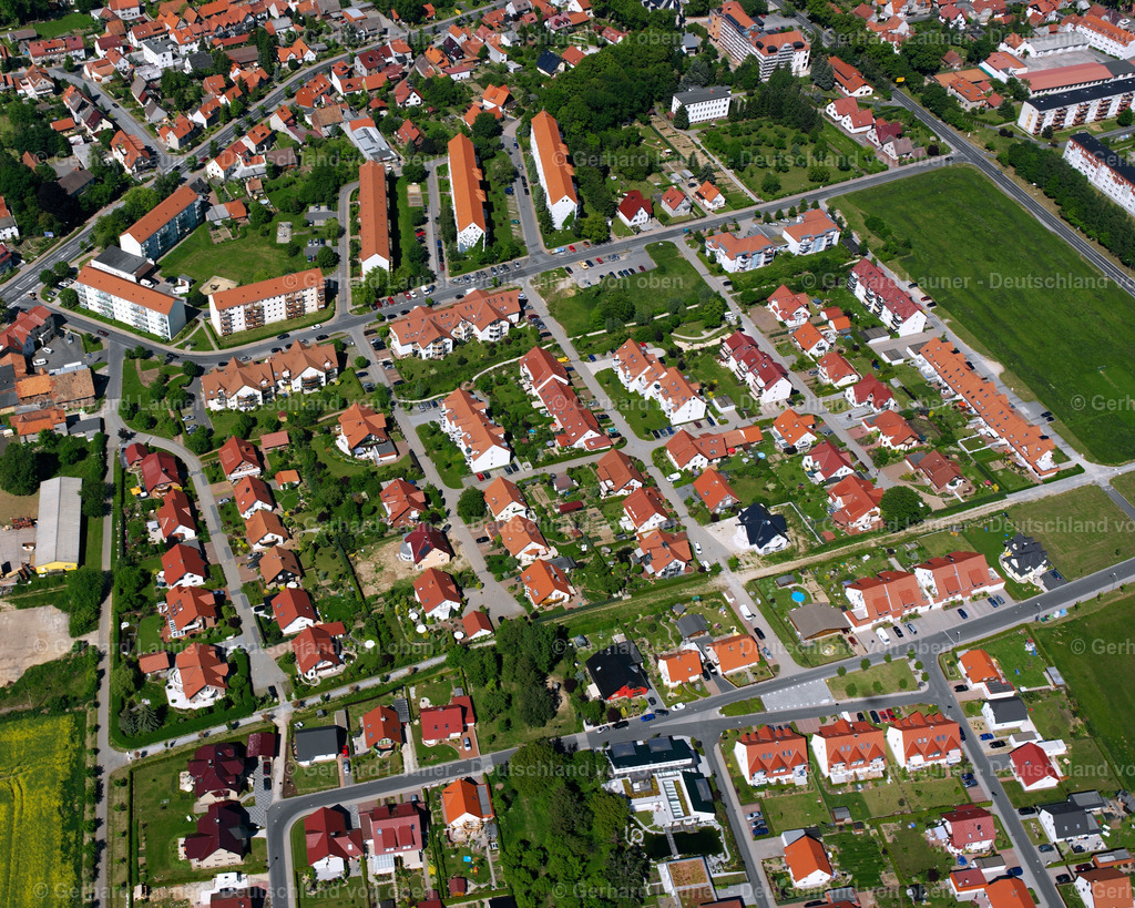 2634483 | LEINEFELDE 09.06.2006 Wohngebiet einer Einfamilienhaus- Siedlung  in Leinefelde im Bundesland Thüringen, Deutschland // Single-family residential area of settlement  in Leinefelde in the state Thuringia, Germany Foto: Gerhard Launer