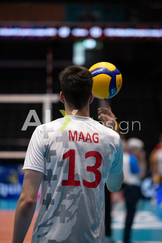 Luxembourg v Switzerland - CEV European League Men | KRIENS, SWITZERLAND - JUNE 12: SIMON MAAG of Switzerland during the CEV European League match between Luxembourg and Switzerland at Pilatus Arena on June 12, 2026 in Kriens, Switzerland. - Realisiert mit Pictrs.com