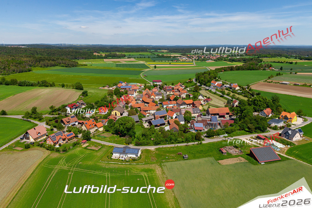 Die Luftbildaufnahme Huppendorf -  wurde 2019 mittels Flugzeug (keine Drohne) erstellt. Perfekte Schärfe und Druck- Ergebnisse- Garantiert!