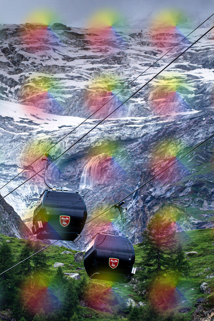 20230630-Spielbodenbahn | FineArtPrint, Hahnemühle, FeeGalerie, Fee Galerie, Fotokunst, Fotografie, Canonphotography, Bergfoto, Matterhorn, Rimpfischhorn, Allalinhorn, Saas-Fee, Wallis, Valais, Switzerland, Bergfotografie