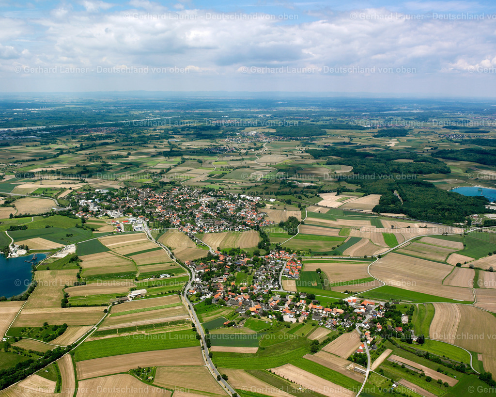 2626259 | KORK 09.06.2006 Ortsansicht am Rande von landwirtschaftlichen Feldern und Nutzflächen  in Kork im Bundesland Baden-Württemberg, Deutschland // Village view on the edge of agricultural fields and land  in Kork in the state Baden-Wuerttemberg, Germany Foto: Gerhard Launer