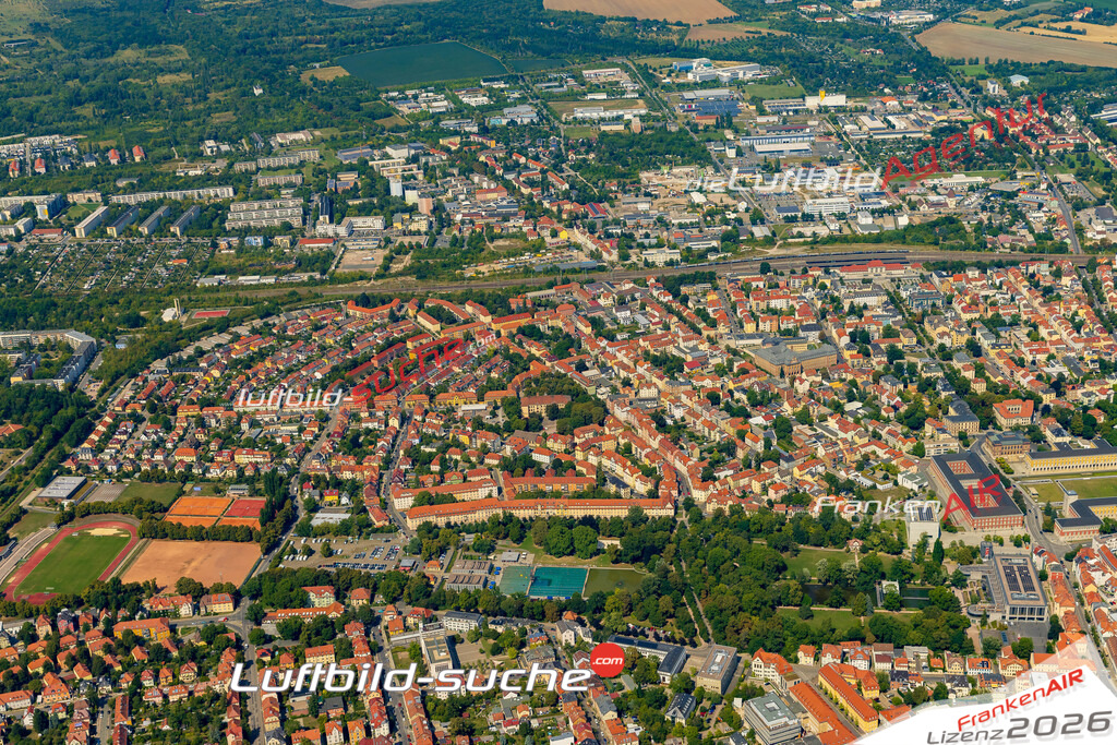 Luftaufnahme Röhrstraße Weimar - Die Luftaufnahme wurde 2025 vom UL-Flugzeug heraus erstellt ( ohne Drohne ) - Hochauflösende Luftaufnahme - für professionelle Ausdrucke geeignet. Die Geschenkidee !Mit Lizenz und Bildrechte bestellbar