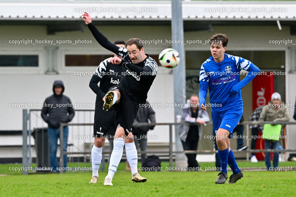 MSC Magdalen vs. SV Wernberg | #18 Daniel Brandauer MSC Magdalen, #6 Luca Mattia Striednigg SV Wernberg, MSC Magdalen vs. SV Wernberg, MSC Magdalen vs. SV Wernberg am 10.11.2024 in Magdalen (Sportplatz Magdalen), Austria, (Photo by Bernd Stefan)