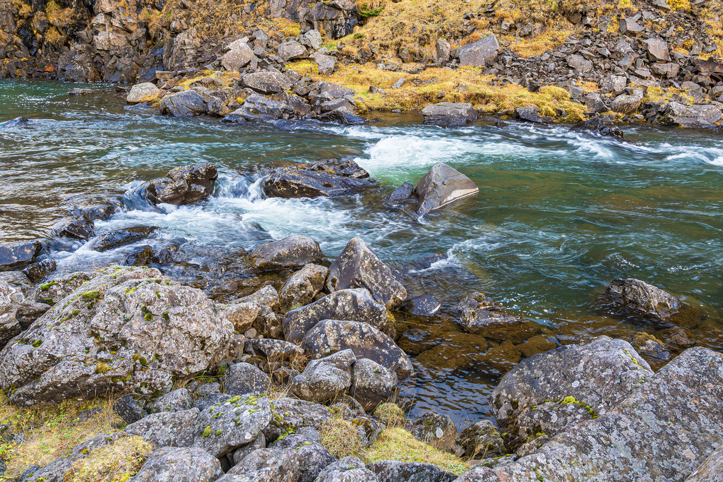 Landschaft mit Fluss im Osten von Island | Landschaft mit Fluss im Osten von Island.