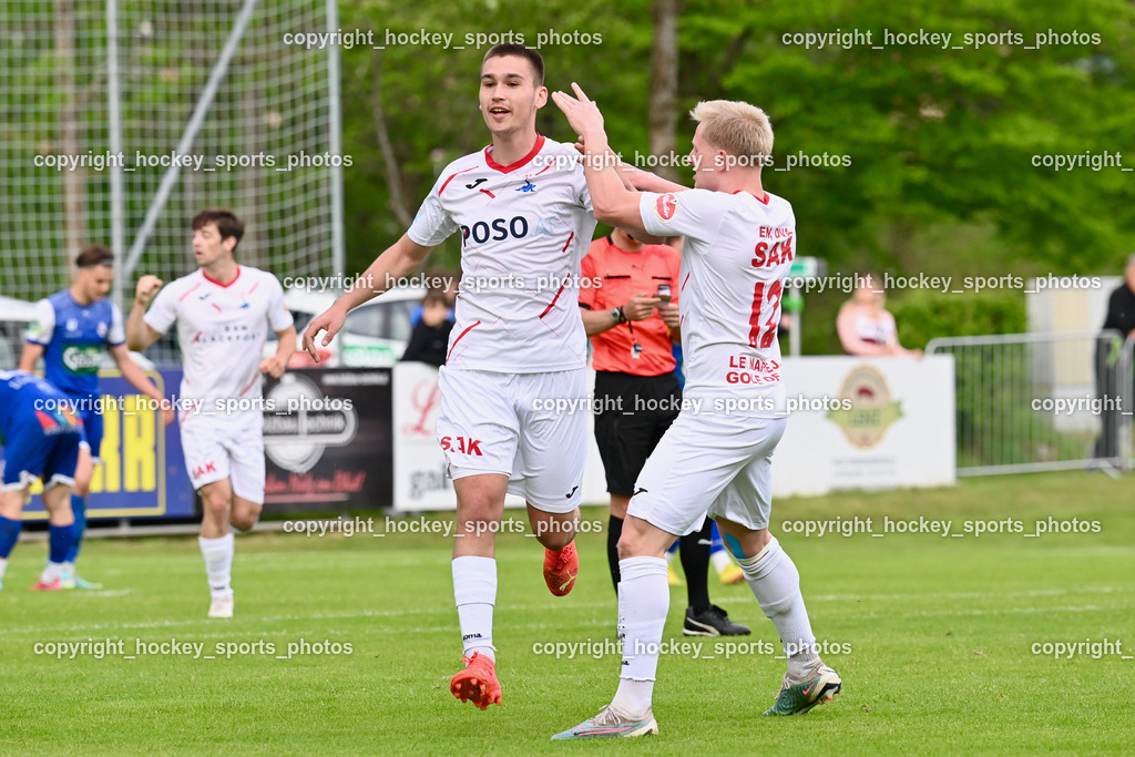 SV Dellach Gail vs. SAK 29.5.2023 | Jubel SAK Mannschaft, #23 Marko Mitrovic, #12 Toni Dullnig