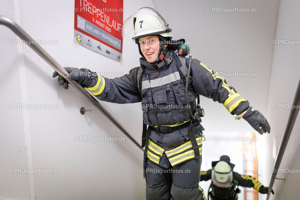 KölnTurm Treppenlauf; Köln, 03.08.2025 | Impressionen vom KölnTurm Treppenlauf am 03.08.2025 in Köln (Nordrhein-Westfalen). 