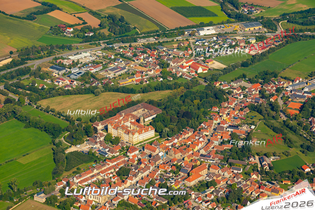 Das Luftbild zeigt :  Ellingen - Die Luftaufnahme wurde 2024 vom UL-Flugzeug aus erstellt ( keine Drohne ) - Hochauflösende Luftaufnahme - Für grossformatige Ausdrucke geeignet. Die Geschenkidee !Mit Lizenz und Bildrechte bestellbar