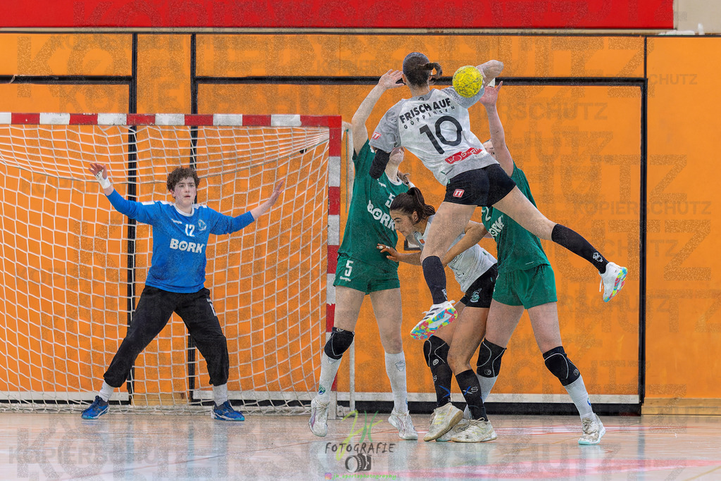 Jugendbundesliga wJA, Pokalrunde, HSG Kleenheim/Langgöns - Frisch Auf Göppingen | Jugendbundesliga wJA, Pokalrunde, HSG Kleenheim/Langgöns - Frisch Auf Göppingen am 28.02.2026 in Oberkleen (Weidig-Halle)Photo © 2026 - Jörg Heinrich - Realisiert mit Pictrs.com