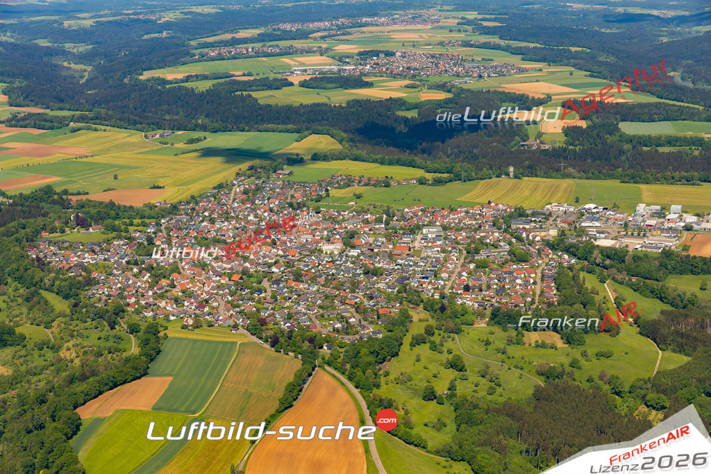 Das Luftbild zeigt : Lindach Schwäbisch Gmünd - Die Luftaufnahme wurde 2024 vom UL-Flugzeug aus erstellt ( keine Drohne ) - Hochauflösende Luftaufnahme - Für grossformatige Ausdrucke geeignet. Die Geschenkidee !Mit Lizenz und Bildrechte bestellbar