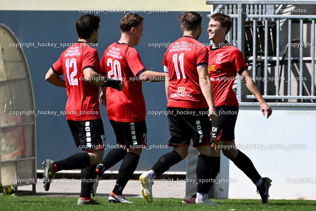 SC Landskron vs. SV Falle Maria Gail | #12 Martin Krampl SV Maria Gail, #11 Philipp Stotz SV Maria Gail, Jubel SV Maria Gail, #20 Florian Uggowitzer SV Maria Gail, #7 Jonas Reithofer SV Maria Gail, #5 Daris Omanovic SV Maria Gail, SC Landskron vs. SV Falle Maria Gail, SC Landskron vs. SV Falle Maria Gail am 17.05.2026 in Villach (Sportanlage Landskron), Austria, (Photo by Bernd Stefan)