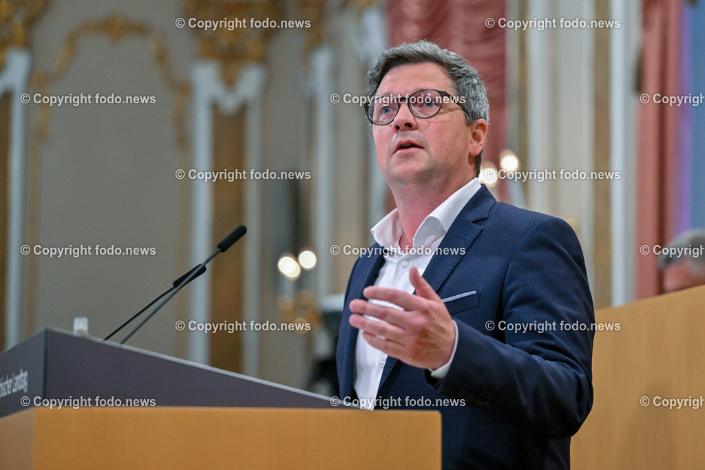 Landhaus Linz_ Promenade_ Landtagssitzung_ 15.06.2023-44 | 15.06.2023, Landhaus Linz AUT, Promenade, Landtagssitzung, im Bild LR Michael Lindner (SP)