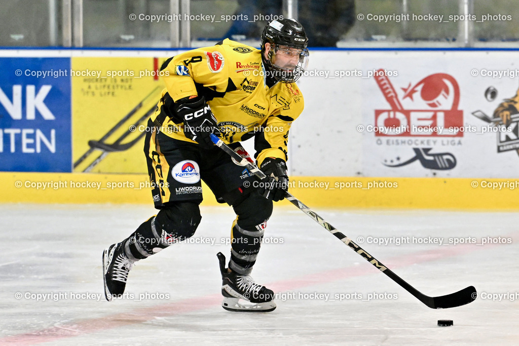 ESC Steindorf vs. MET PHOTOVOLTAIK HORNETS SPITTAL | #9 Essmann Kevin EC Hornets Spittal, ESC Steindorf vs. MET PHOTOVOLTAIK HORNETS SPITTAL, ESC Steindorf vs. MET PHOTOVOLTAIK HORNETS SPITTAL am 26.10.2024 in Steindorf (Ossiachersee Halle), Austria, (Photo by Bernd Stefan)