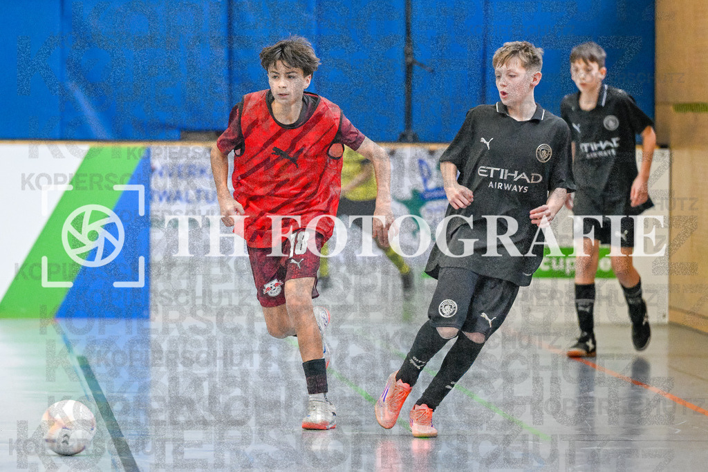 GER, RB Leipzig - Manchester City, Fussball, U14 Hallenturnier, PS-Immo-Cup 2026, 18.01.2026 | Leipzig, City