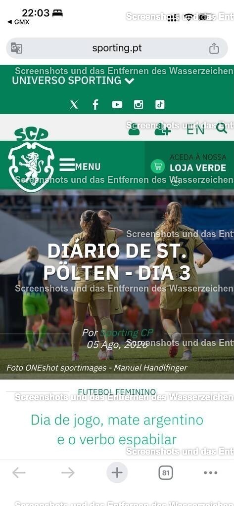 Fotoauftrag Sporting Lissabon | UEFA Women`s Champions League