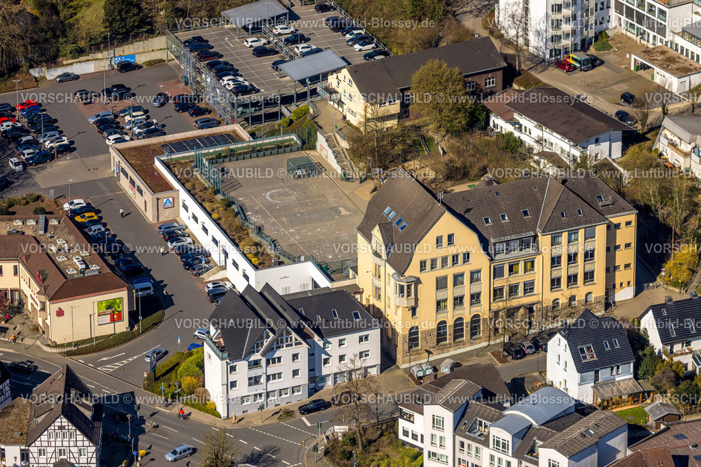 Herdecke250303391 | Luftbild, Robert Bonnermann Schule, Aldi Supermarkt, Herdecke, Ruhrgebiet, Nordrhein-Westfalen, Deutschland