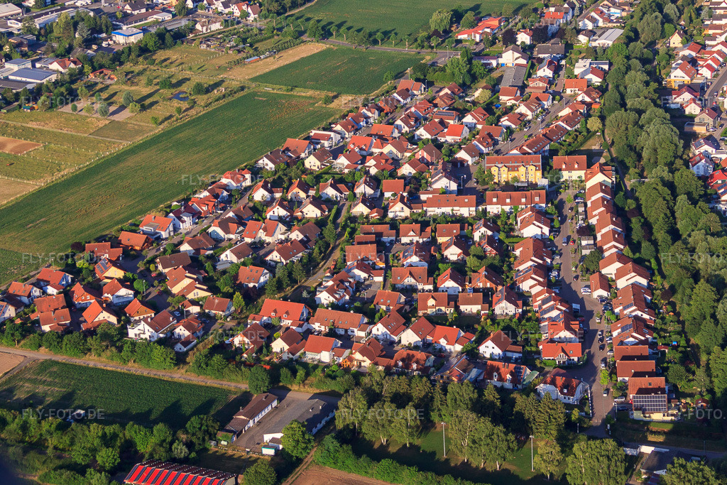 Luftbild: Im Einchelhorst in Herxheim bei Landau im Bundesland Rheinland-Pfalz in Deutschland. Foto: IMG_67929.jpg vom 14.06.2014 durch Werner Riehm/FLY-FOTO.de