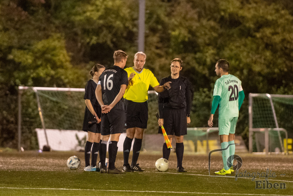 TuS Eversten-SVE Wiefelstede | Herren Kreisliga; TuS Eversten (grün)-SVE Wiefelstede (schwarz) am 03.11.2023; in Oldenburg (Sportanlage Maastricher Straße), Photo: Philip Eiben 2023 - Realisiert mit Pictrs.com