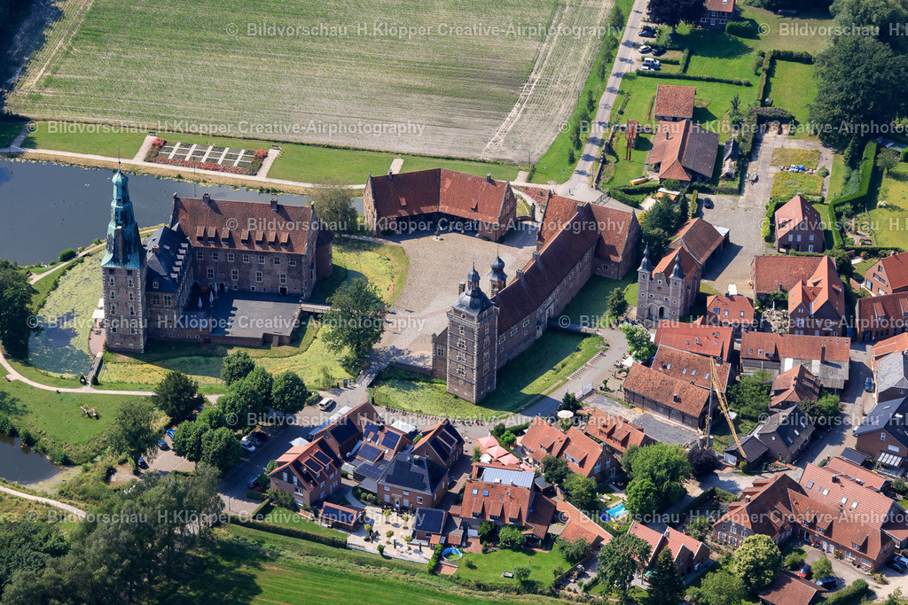luftbilder-raesfeld-schloss-stadt-0128 | Luftbilder Schloss Raesfeld  Stadt Raesfeld Kreis Borken - Realisiert mit Pictrs.com
