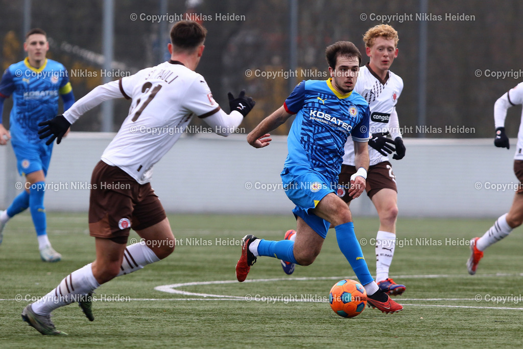 NH_FCStPauliU23_EintrachtBraunschweigU23_Testspiel_02022025 | #11 Albion Jahaj (Eintracht Braunschweig U23)Fußball I Herren I Testspiel I Saison 2024-2025 I FC St. Pauli U23 - Eintracht Braunschweig U23 I 02.02.2025 I Sportplatz Brummerskamp