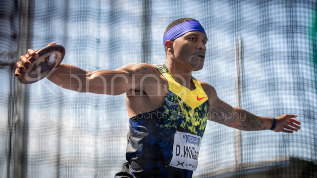 Multisport Event; Ratingen, 28.06.2026 | RATINGEN, GERMANY - JUNE 28, 2026 : Devon Williams (USA / United States) during the decathlon’s discus throw of the Multisport Event at Stadion Ratingen on June 28, 2026 in Ratingen, Germany.