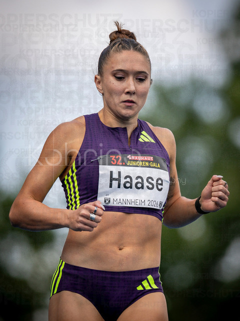 Elite Meeting; Mannheim, 14.06.2026 | MANNHEIM, GERMANY - JUNE 14, 2026 : Rebekka Haase (GER/Sprintteam Wetzlar) competing in the women’s 100m during the Elite Meeting at Michael-Hoffmann-Stadion on June 14, 2026 in Mannheim, Germany.