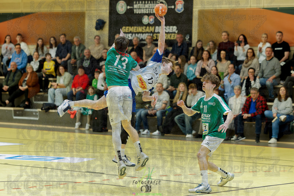 mJC-Regionalliga, Halbfinale Hessenmeisterschaft; HSG Dutenhofen/Münchholzhausen - TSV Pfungstadt | mJC-Regionalliga, Halbfinale Hessenmeisterschaft; HSG Dutenhofen/Münchholzhausen - TSV Pfungstadt am 15.03.2025 in Münchholzhausen (Sporthalle Münchholzhausen)Photo © 2025 - Jörg Heinrich - Realisiert mit Pictrs.com