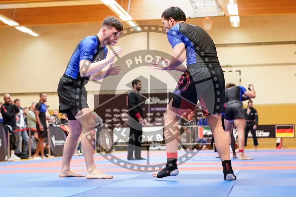 20240203PBB07987 | Fighters compete during the Brazilian Jiu-Jitsu Championship of the AJP Tour in Maintal by Frankfurt am Main, Germany, on February 2, 2024.