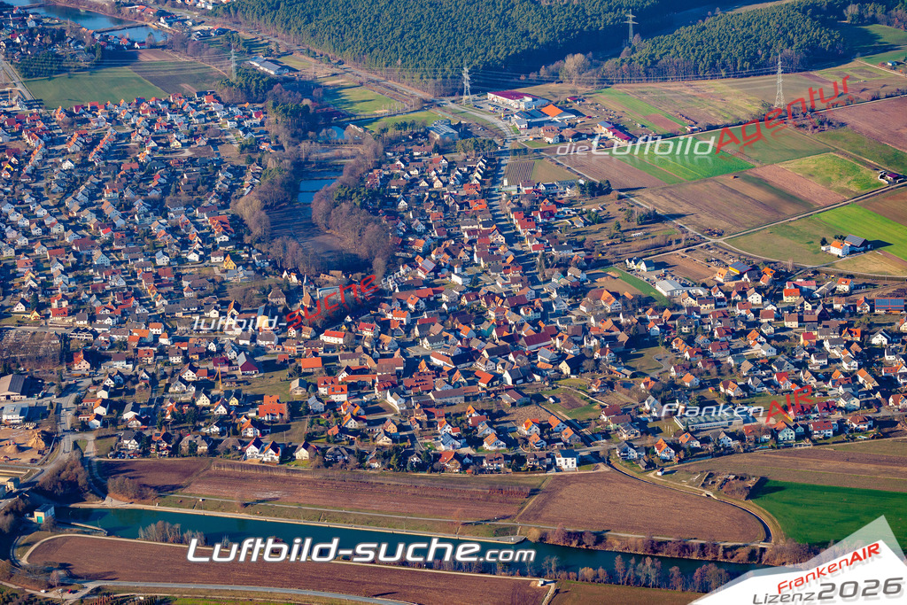 Das Luftbild der Stadt Hausen wurde 2019 vom Flugzeug heraus erstellt (keine Drohne) Aufnahmehöhe ca.400 Meter- hohe Auflösung- beste Druck-Qualität garantiert!