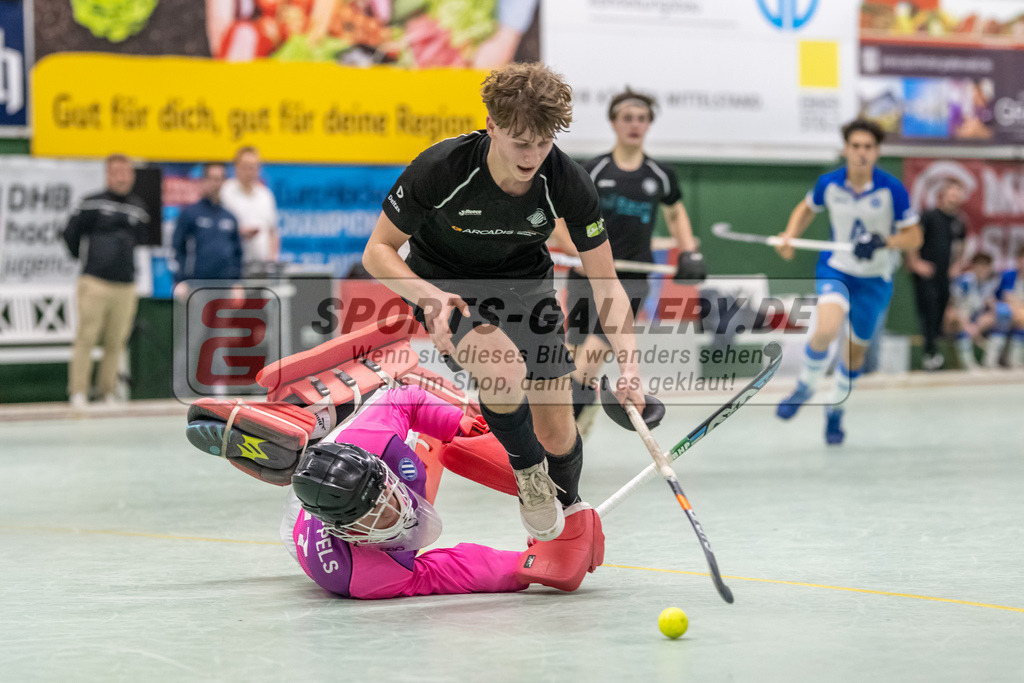 SFE_20230304_0076 | Deutsche Meisterschaft Männliche U16 Halle 2023 am 04.03.2023 in Köln (KTHC Stadion Rot-Weiss Köln Tennis and Hockey Club), Photo: Stephan Fehrmann 2022 (Sports-Gallery)