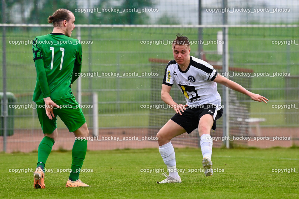 SC Landskron vs. SV Spittal | #11 Christian Wilpernig SC Landskron, #7 Ralph Roman Scheer SV Spittal, SC Landskron vs. SV Spittal, SC Landskron vs. SV Spittal am 08.05.2024 in Villach (Sportplatz Landskron), Austria, (Photo by Bernd Stefan)