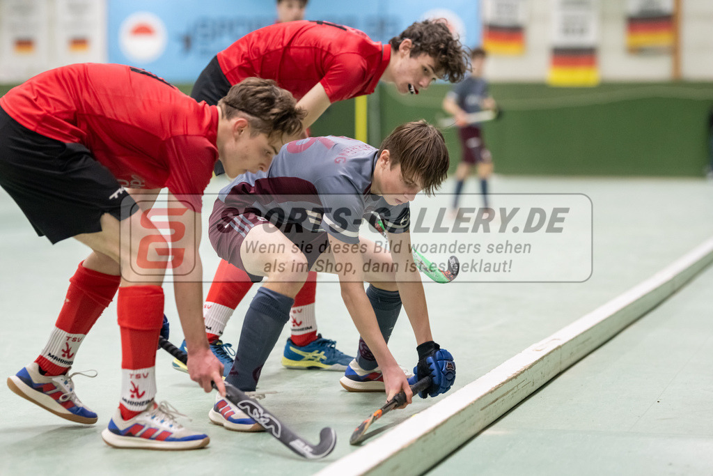 SFE_20230304_0022 | Deutsche Meisterschaft Männliche U16 Halle 2023 am 04.03.2023 in Köln (KTHC Stadion Rot-Weiss Köln Tennis and Hockey Club), Photo: Stephan Fehrmann 2022 (Sports-Gallery)