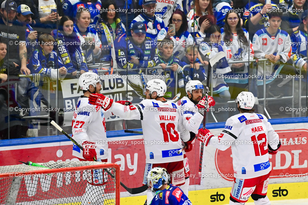 EC IDM Wärmepumpen VSV vs. EC KAC 12.3.2023 | Jubel EC KAC Mannschaft, #27 •Hundertpfund Thomas, #10 Vallant Thomas, #6 Lessio Lucas, #12 Maier David