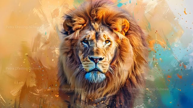 Im Dschungel | Ob dieser Löwe in der Nacht schläft, ist nicht gewiss. Er kann aber tagsüber deinen Monitor bewachen.  - Realisiert mit Pictrs.com