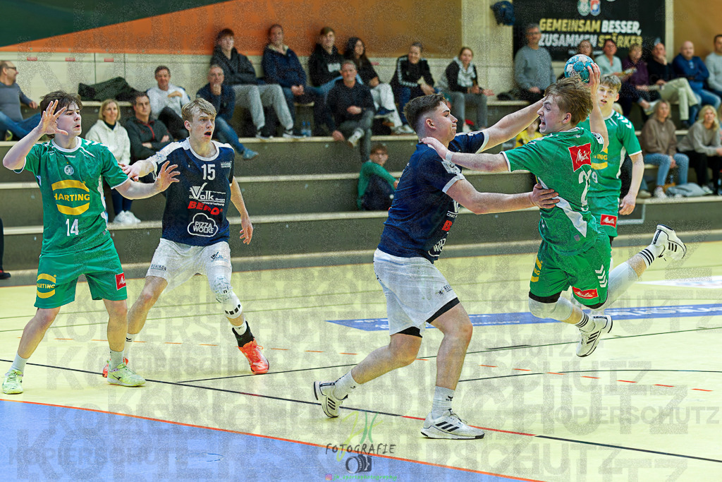 mJB Pokalrunde dt. Meisterschaft, TV Hüttenberg - TSV GWD Minden | mJB Pokalrunde dt. Meisterschaft, TV Hüttenberg - TSV GWD Minden am 15.03.2025 in Münchholzhausen (Sporthalle Münchholzhausen)Photo © 2025 - Jörg Heinrich - Realisiert mit Pictrs.com