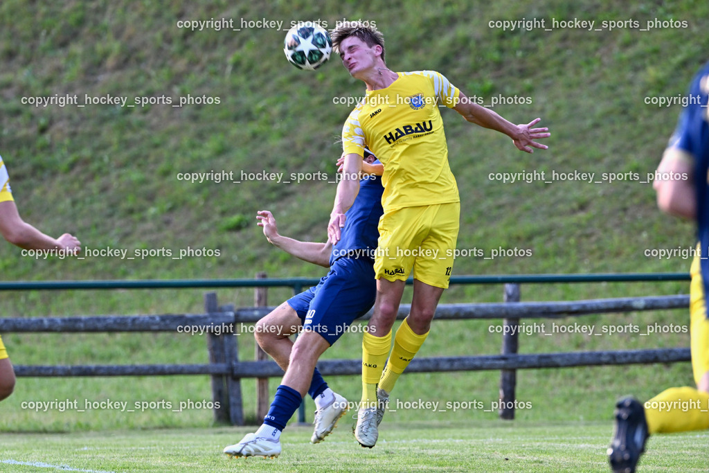 SV Malta vs. ATUS Velden | #12 Samuel Zettauer SV Malta, #10 Lukas Lausegger ATUS Velden, SV Malta vs. ATUS Velden, SV Malta vs. ATUS Velden am 19.08.2025 in Malta (Sportplatz Malta), Austria, (Photo by Bernd Stefan)