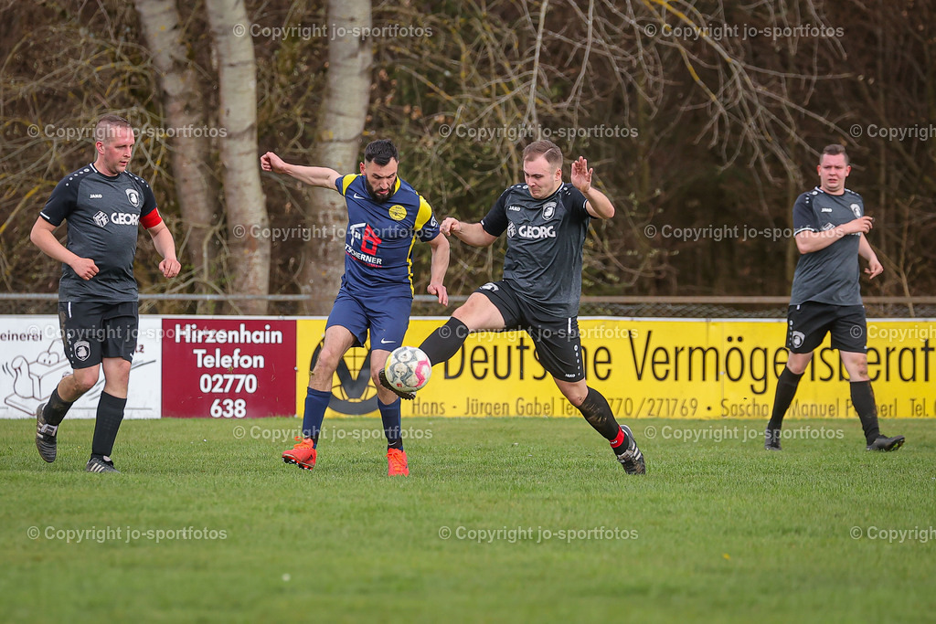 BQ3I3765 | 23.04.2023; Kreisliga C Dillenburg; Rasenplatz Hirzenhain; SSV Hirzenhain - SSG Breitscheid II; Ergebnis: 5:0 (3:0)