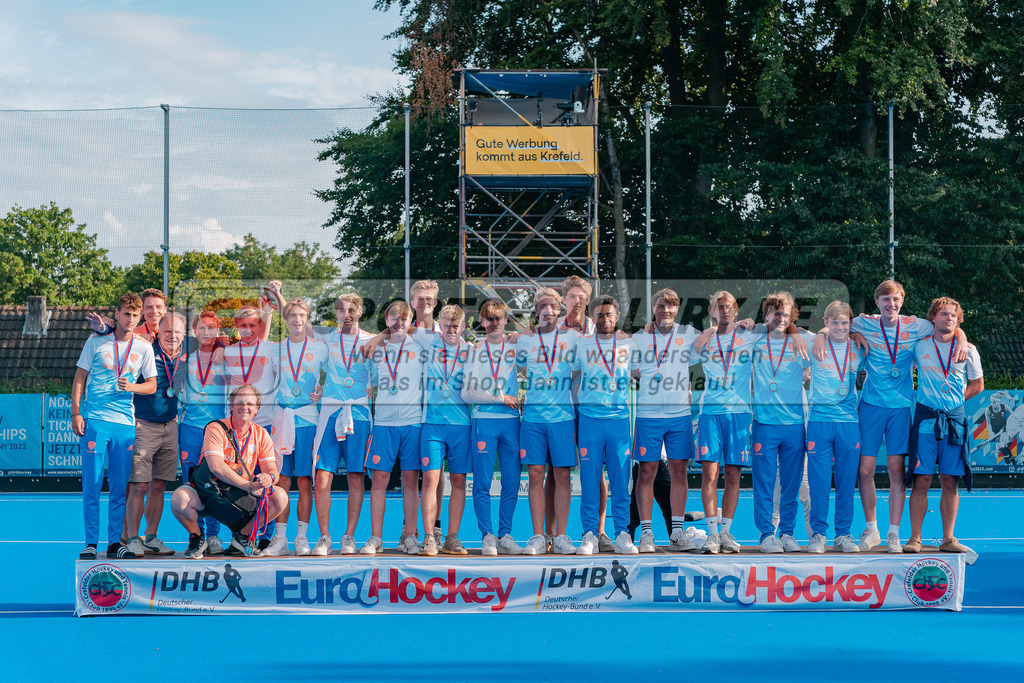 HK_20230716_902518 | Euro Hockey WU18 Siegerehrungen Championship Girls &amp; Boys am 16.7.2023 CHTC , Krefeld ,