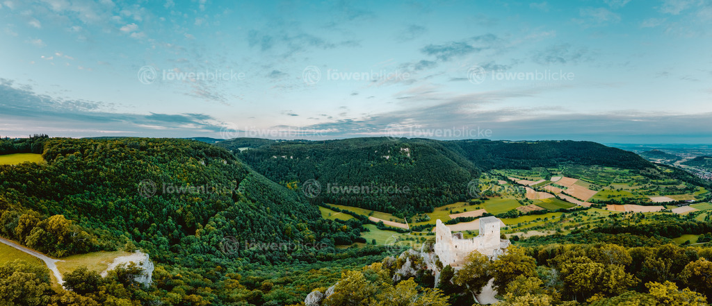 Ruine Reussenstein im Sonnenaufgang | löwenblicke | shop