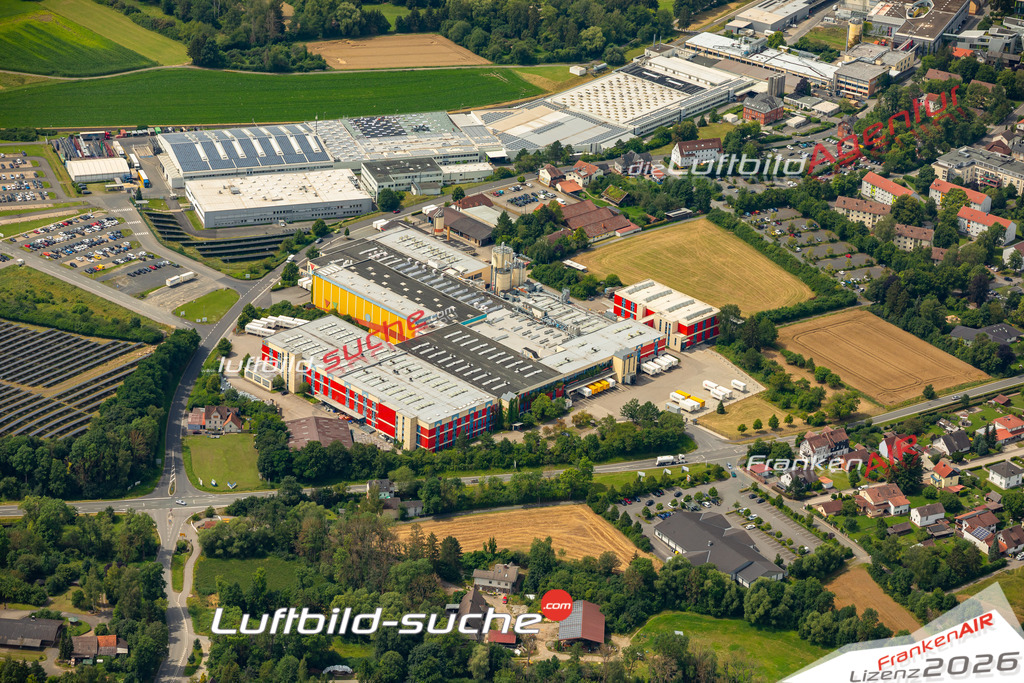 Das Luftbild zeigt :  Bad Rodach - Die Luftaufnahme wurde 2024 vom UL-Flugzeug aus erstellt ( keine Drohne ) - Hochauflösende Luftaufnahme - Für grossformatige Ausdrucke geeignet. Die Geschenkidee !Mit Lizenz und Bildrechte bestellbar