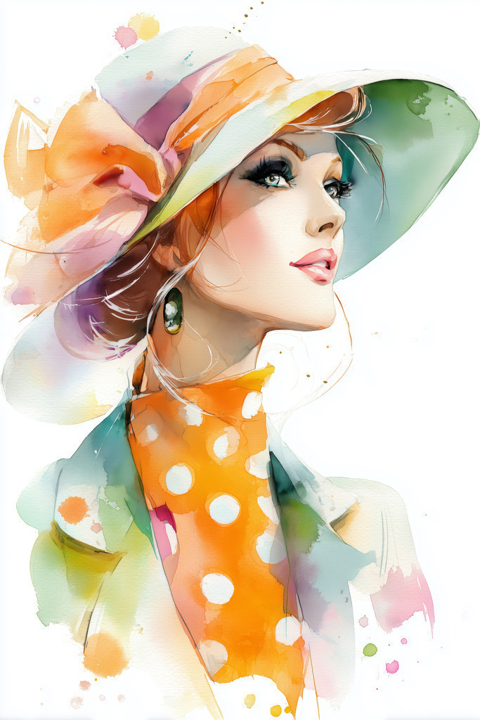 2507028 - Elegantes Porträt | Bestelle dieses sommerliche Porträt Motiv als hochwertiges Wandbild oder Poster z.B. auf Leinwand hier bei uns im Onlineshop mit kostenloser Lieferung innerhalb Deutschlands.