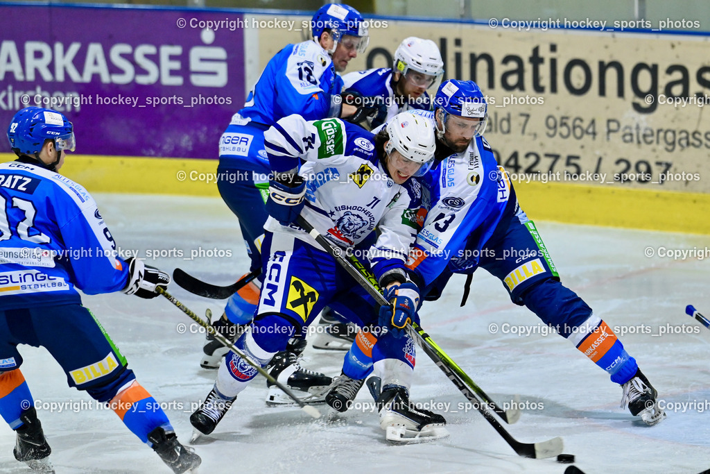 ESC Sparkasse STEINDORF vs. UECR Huben | #71 Sinegubovs Antons UECR EISBÄREN HUBEN, #43 Oraze Martin ESC Steindorf, #18 Pewal Martin ESC Steindorf, #12 Cimzar Tadej ESC Steindorf, ESC Sparkasse STEINDORF vs. UECR Huben, ESC Sparkasse STEINDORF vs. UECR Huben am 30.01.2026 in Steindorf (Ossiachersee Halle), Austria, (Photo by Bernd Stefan)