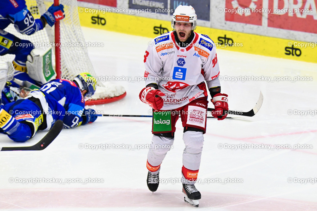 EC IDM Wärmepumpen VSV vs. EC KAC  | Jubel #98 Obersteiner Daniel EC KAC, EC IDM Wärmepumpen VSV vs. EC KAC , EC IDM Wärmepumpen VSV vs. EC KAC  am 27.10.2024 in Villach (Stadthalle Villach), Austria, (Photo by Bernd Stefan)