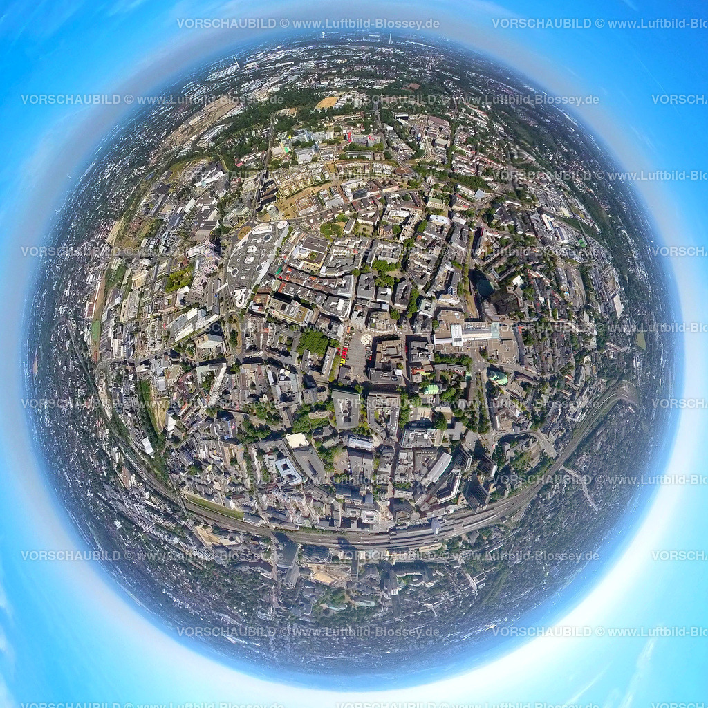 Essen20220823City5Kennedyplatz | Luftbild, City und Kennedyplatz, Westviertel, Essen, Ruhrgebiet, Nordrhein-Westfalen, Deutschland