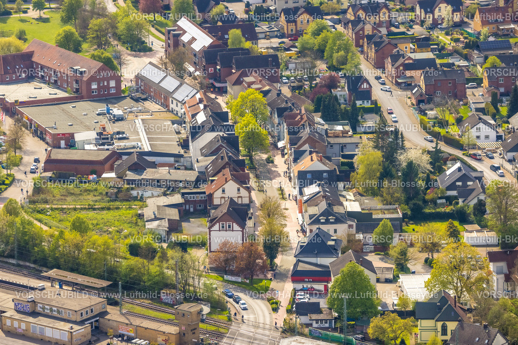 Boenen230404705 | Luftbild, Bahnhofstraße Fußgängerzone, Altenbögge, Bönen, Ruhrgebiet, Nordrhein-Westfalen, Deutschland