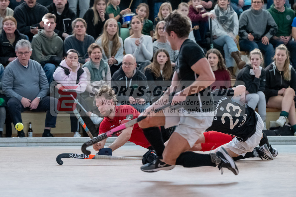HK_20250202_102462 | 2. Bundesliga Halle Herren Club Raffelberg - Schwarz Weiss Köln am 2.2.2025 Halle am Raffelberg, Duisburg ,
